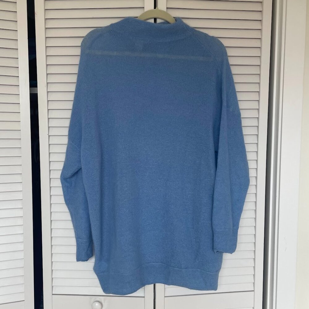 Blue Mohair and Wool Sweater